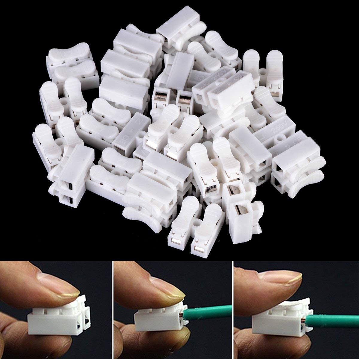 (🌲Early Christmas Sale- SAVE 48% OFF)Push Quick Wire Cable Connector 30 pcs(buy 3 get 2 free now)