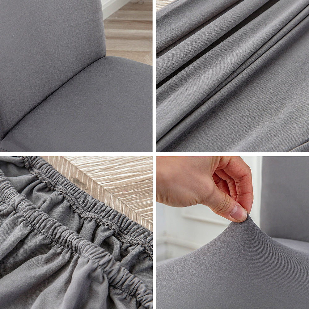 「🎊New Year - 40% Off」Soft Spandex Solid Color Stretch Dining Chair Covers