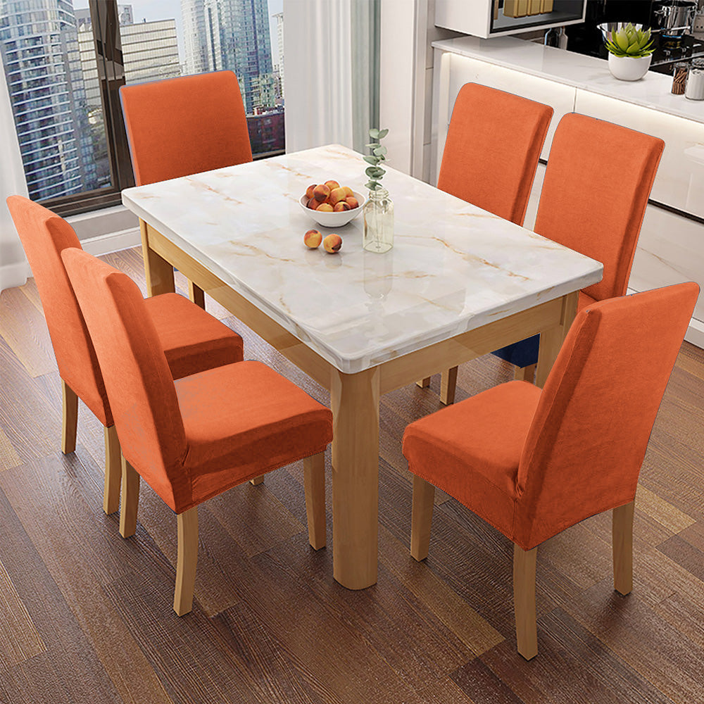 「🎊New Year - 40% Off」Soft Spandex Solid Color Stretch Dining Chair Covers