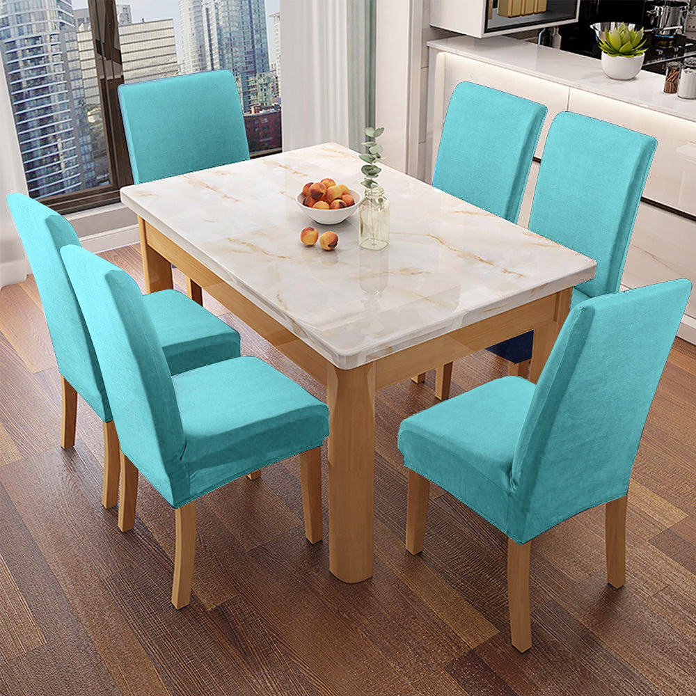 「🎊New Year - 40% Off」Soft Spandex Solid Color Stretch Dining Chair Covers