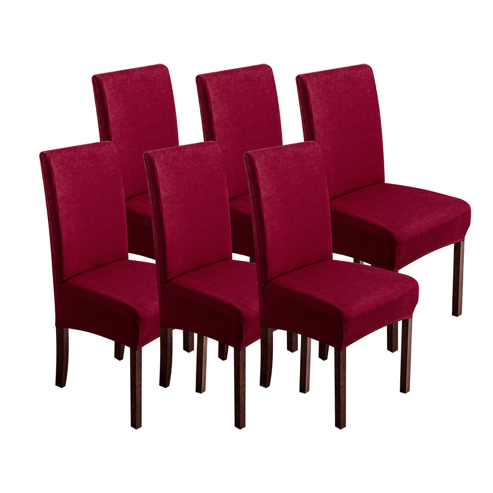 「🎊New Year - 40% Off」Soft Spandex Solid Color Stretch Dining Chair Covers