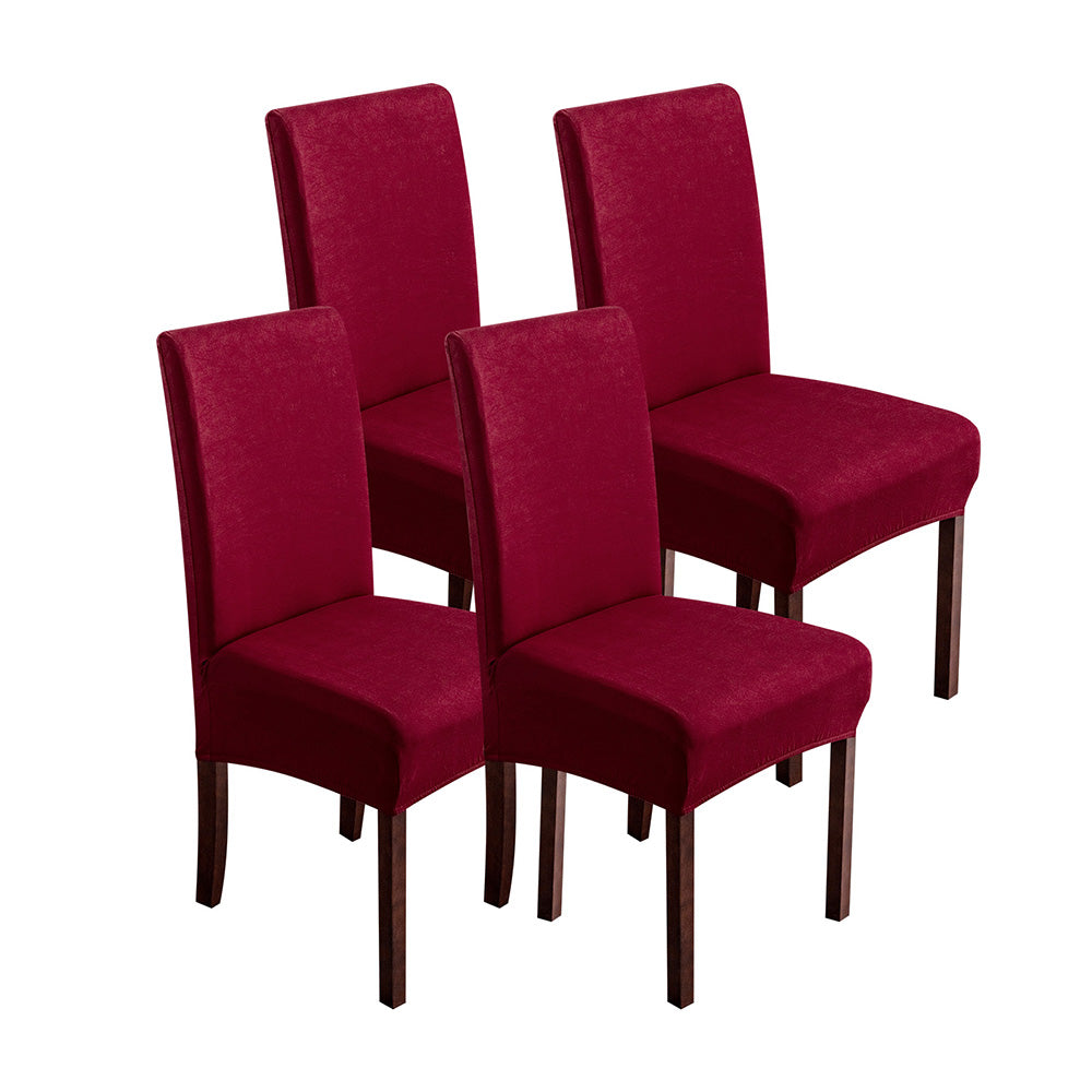 「🎊New Year - 40% Off」Soft Spandex Solid Color Stretch Dining Chair Covers