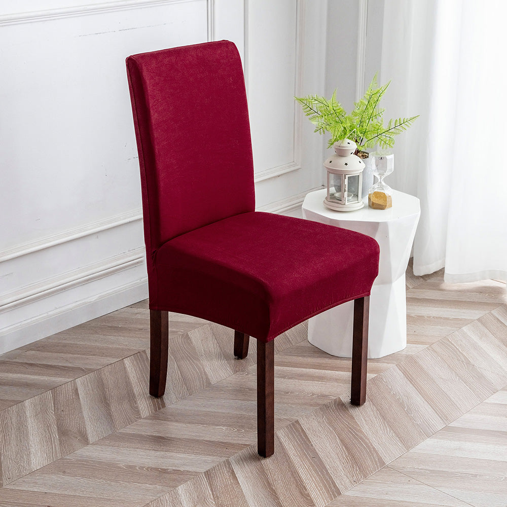 「🎊New Year - 40% Off」Soft Spandex Solid Color Stretch Dining Chair Covers