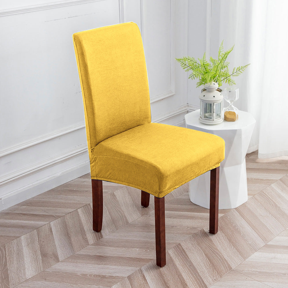 「🎊New Year - 40% Off」Soft Spandex Solid Color Stretch Dining Chair Covers