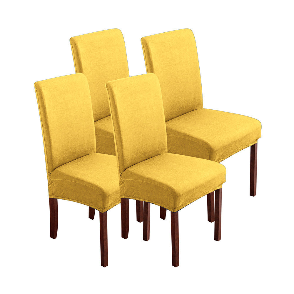 「🎊New Year - 40% Off」Soft Spandex Solid Color Stretch Dining Chair Covers