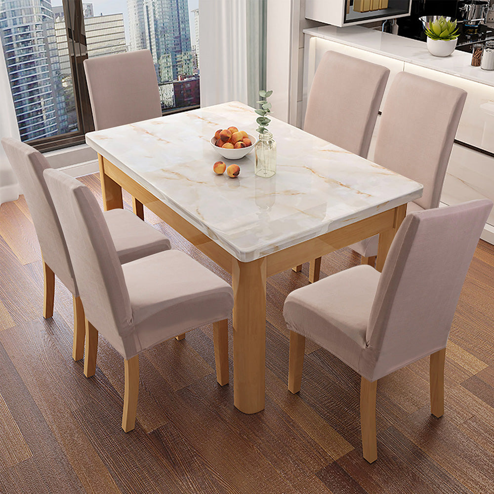 「🎊New Year - 40% Off」Soft Spandex Solid Color Stretch Dining Chair Covers