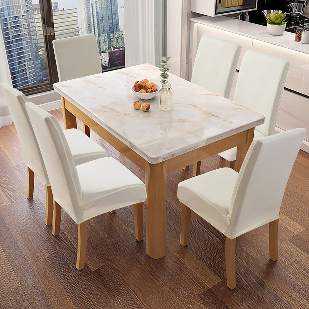 「🎊New Year - 40% Off」Soft Spandex Solid Color Stretch Dining Chair Covers