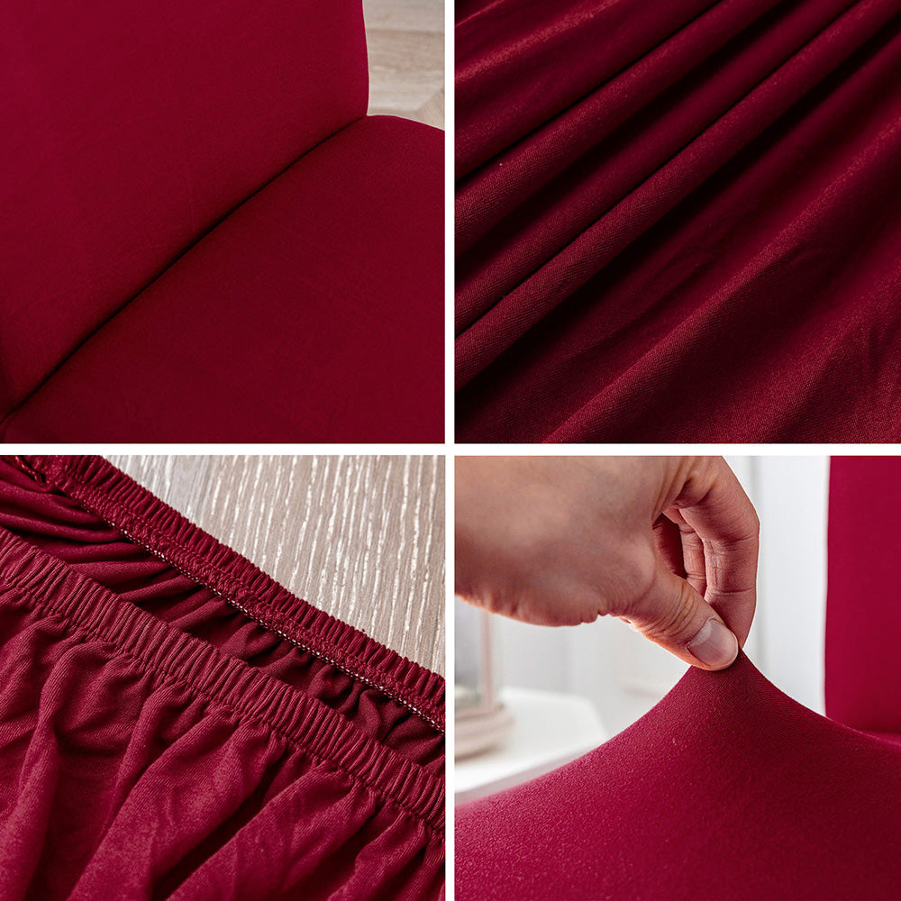 「🎊New Year - 40% Off」Soft Spandex Solid Color Stretch Dining Chair Covers