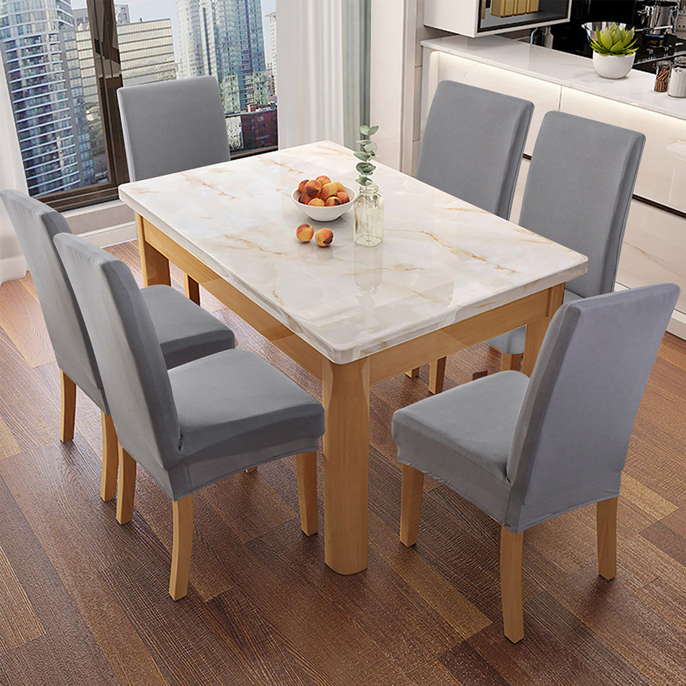 「🎊New Year - 40% Off」Soft Spandex Solid Color Stretch Dining Chair Covers