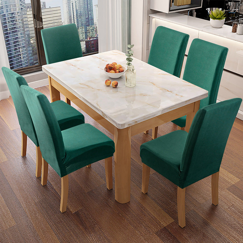 「🎊New Year - 40% Off」Soft Spandex Solid Color Stretch Dining Chair Covers