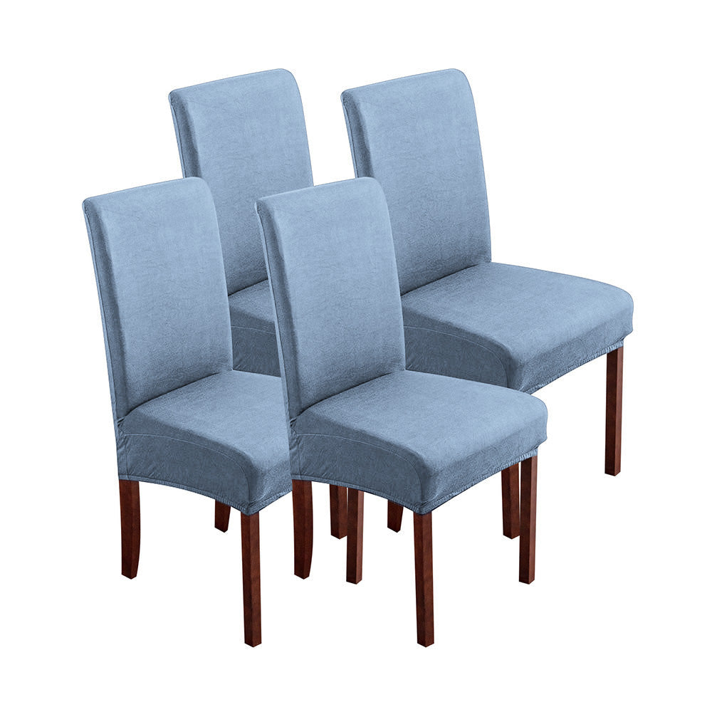 「🎊New Year - 40% Off」Soft Spandex Solid Color Stretch Dining Chair Covers