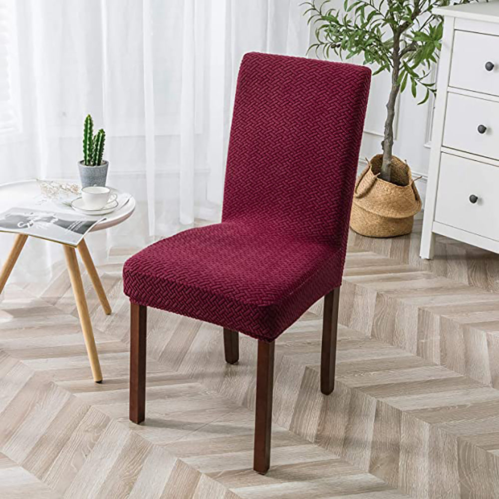 「🎊New Year - 40% Off」Soft Spandex Solid Color Stretch Dining Chair Covers