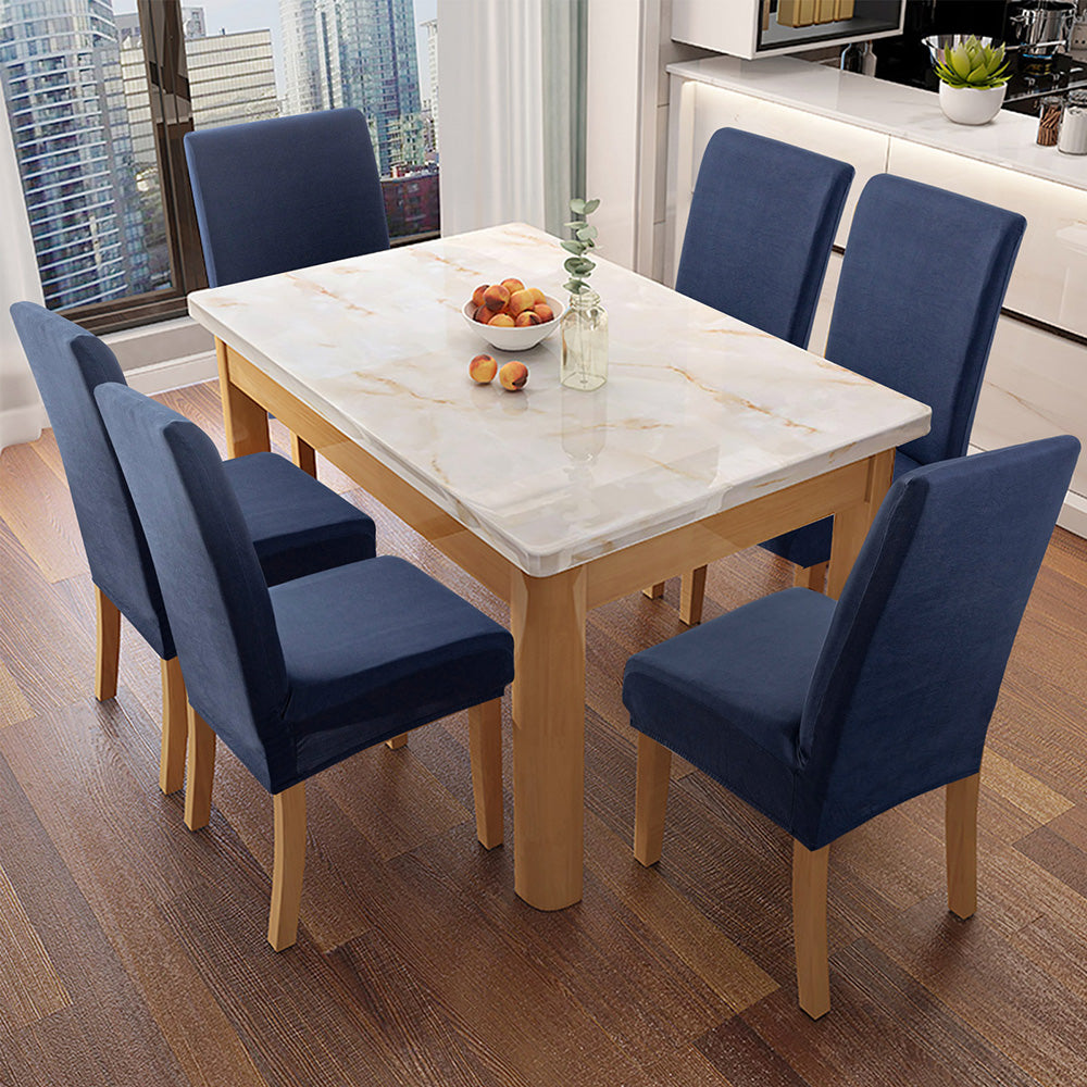 「🎊New Year - 40% Off」Soft Spandex Solid Color Stretch Dining Chair Covers