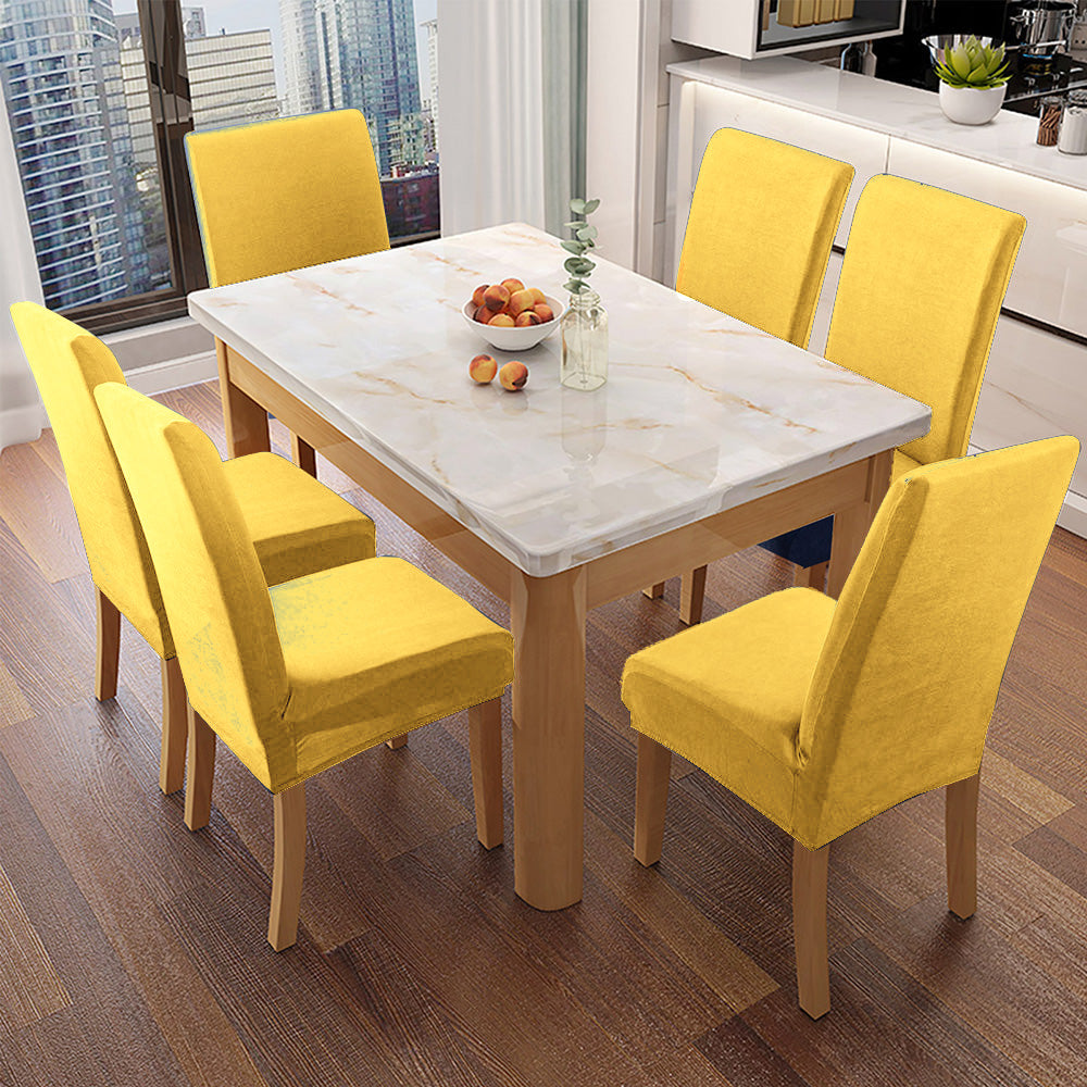 「🎊New Year - 40% Off」Soft Spandex Solid Color Stretch Dining Chair Covers