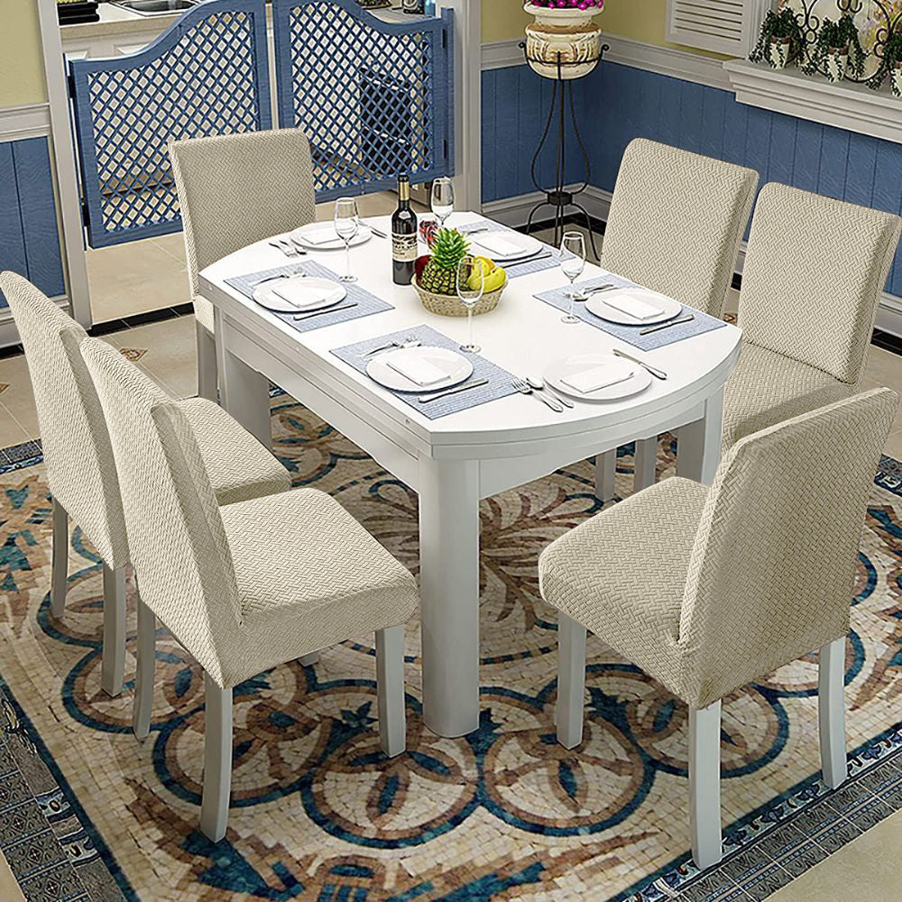 「🎊New Year - 40% Off」Soft Spandex Solid Color Stretch Dining Chair Covers