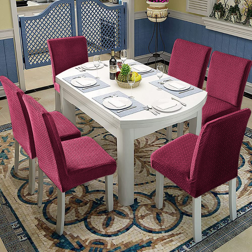 「🎊New Year - 40% Off」Soft Spandex Solid Color Stretch Dining Chair Covers