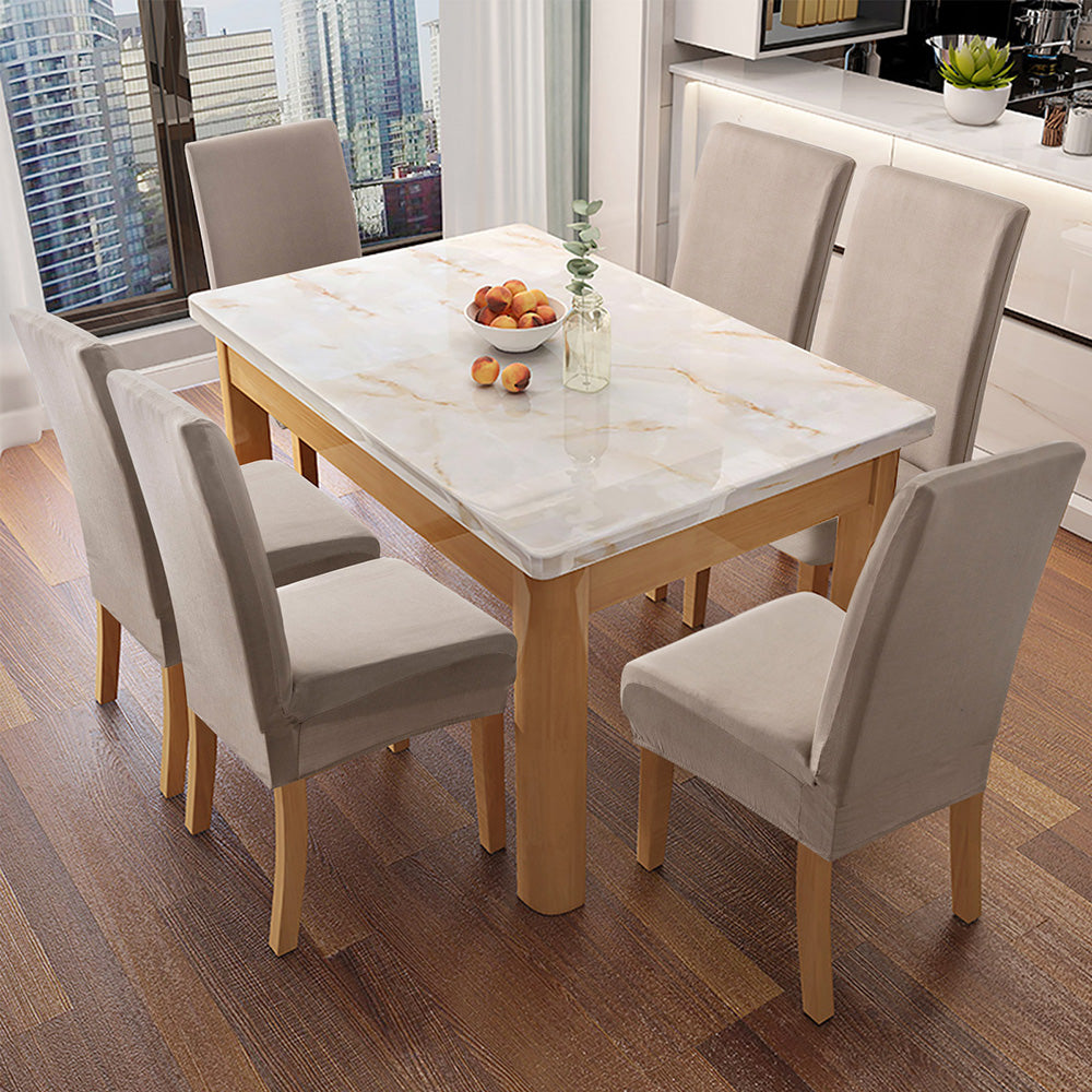 「🎊New Year - 40% Off」Soft Spandex Solid Color Stretch Dining Chair Covers