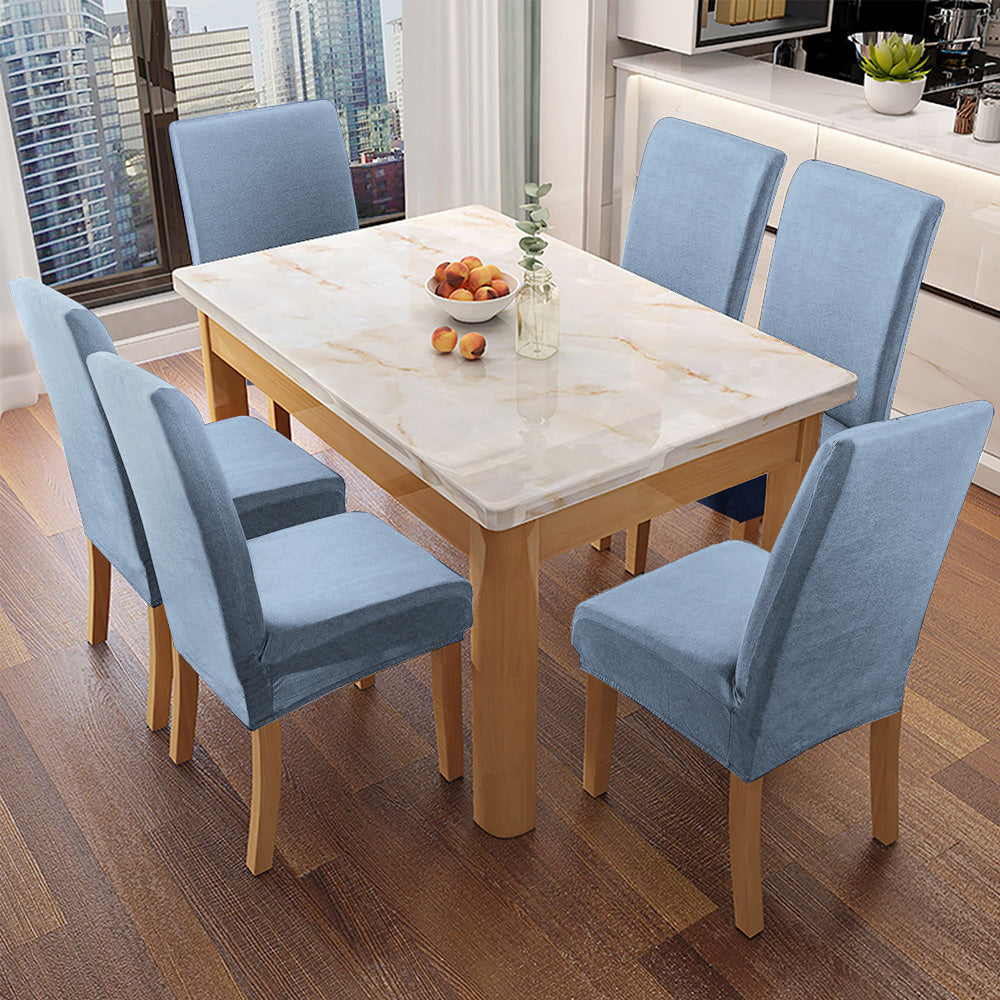 「🎊New Year - 40% Off」Soft Spandex Solid Color Stretch Dining Chair Covers
