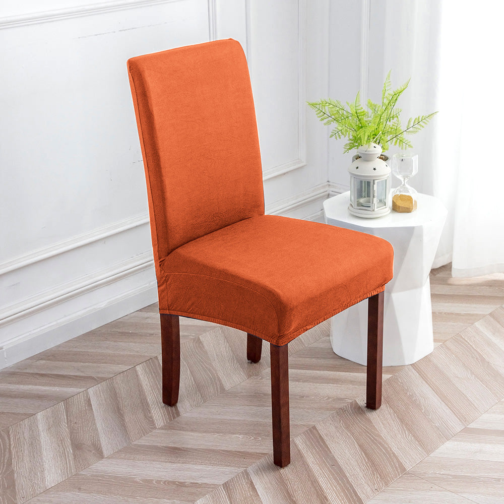 「🎊New Year - 40% Off」Soft Spandex Solid Color Stretch Dining Chair Covers