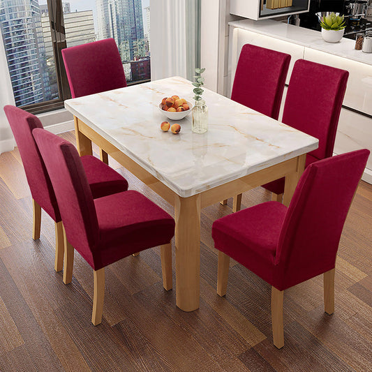 「🎊New Year - 40% Off」Soft Spandex Solid Color Stretch Dining Chair Covers