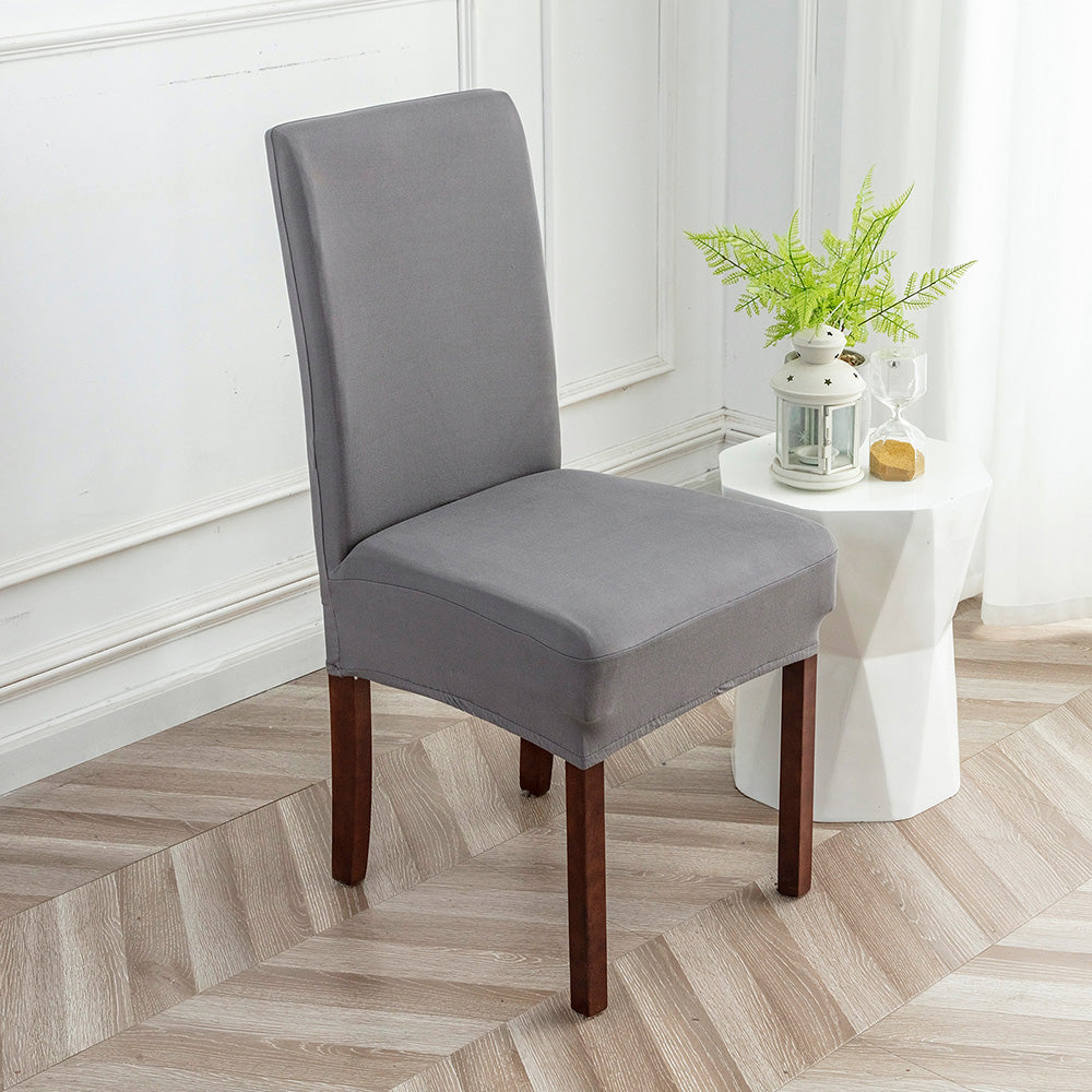 「🎊New Year - 40% Off」Soft Spandex Solid Color Stretch Dining Chair Covers