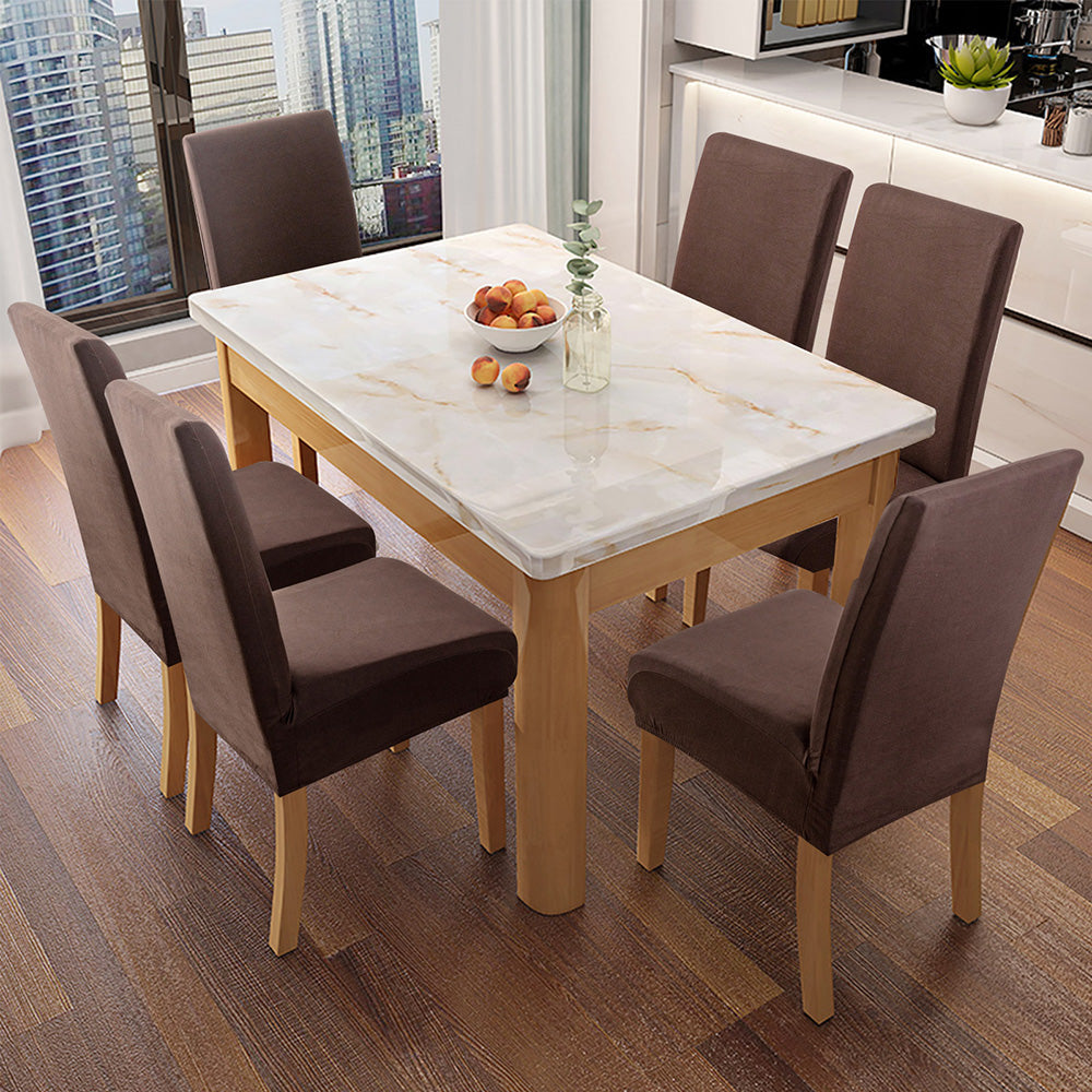 「🎊New Year - 40% Off」Soft Spandex Solid Color Stretch Dining Chair Covers