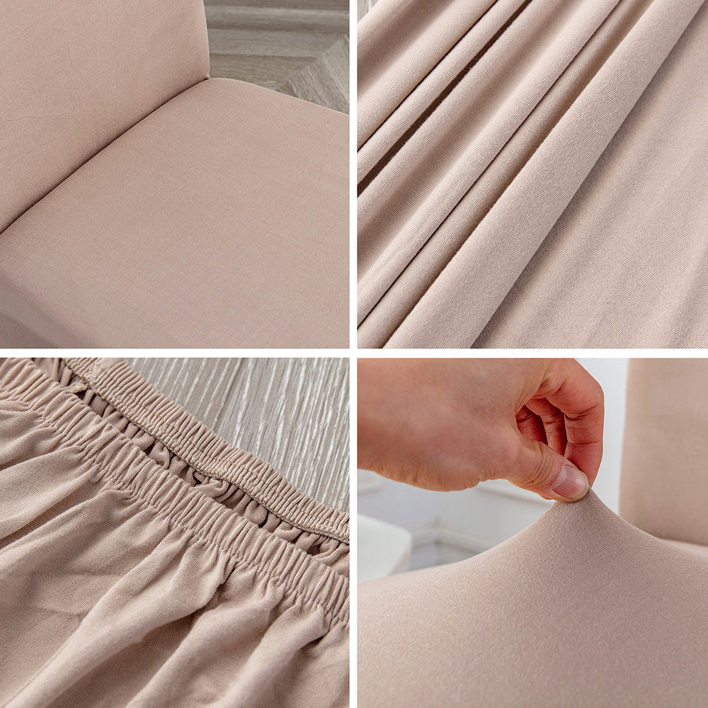 「🎊New Year - 40% Off」Soft Spandex Solid Color Stretch Dining Chair Covers