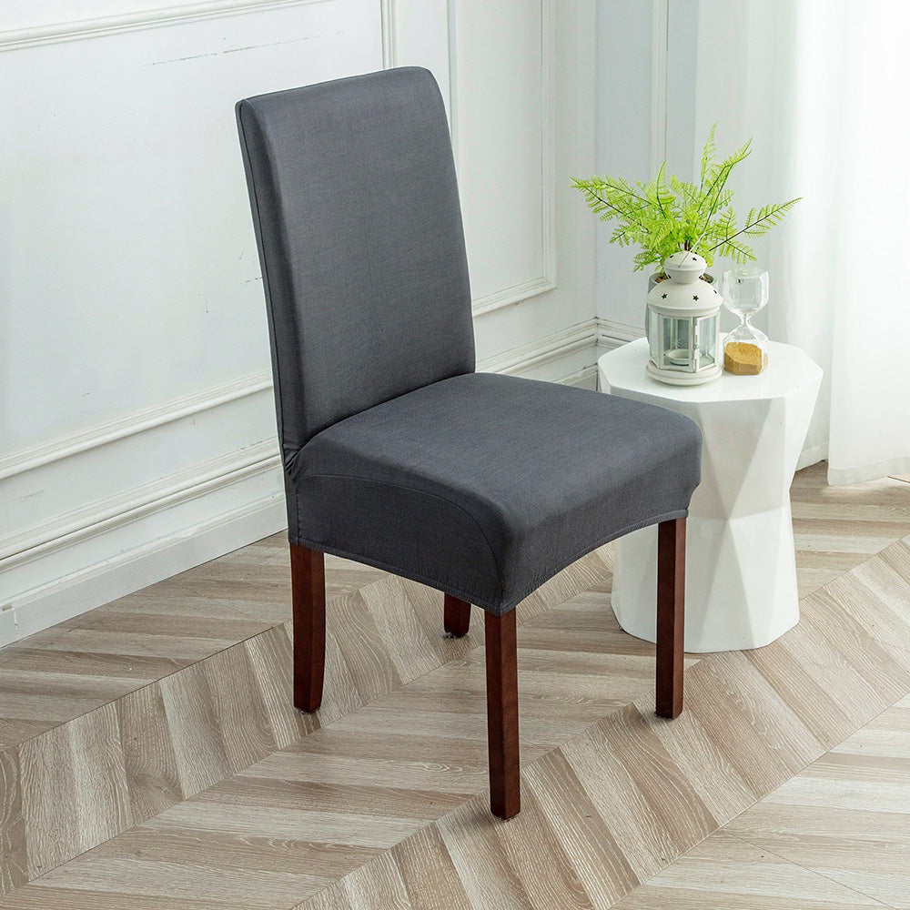 「🎊New Year - 40% Off」Soft Spandex Solid Color Stretch Dining Chair Covers